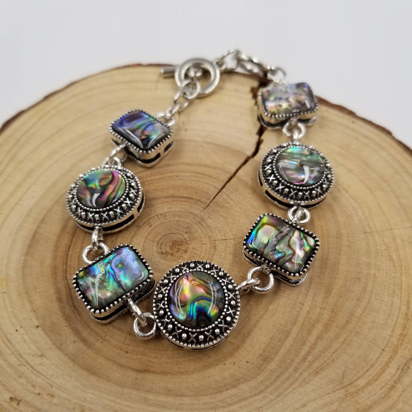 CHAKRA JEWELRY - Natural Abalone Shell Bracelet