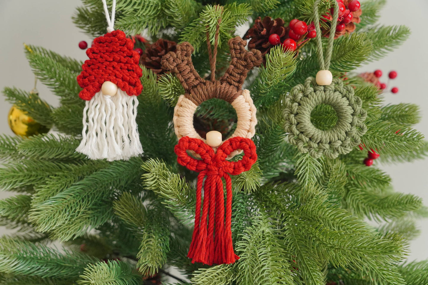BeanDaikon - Boho Christmas Ornament Set X40