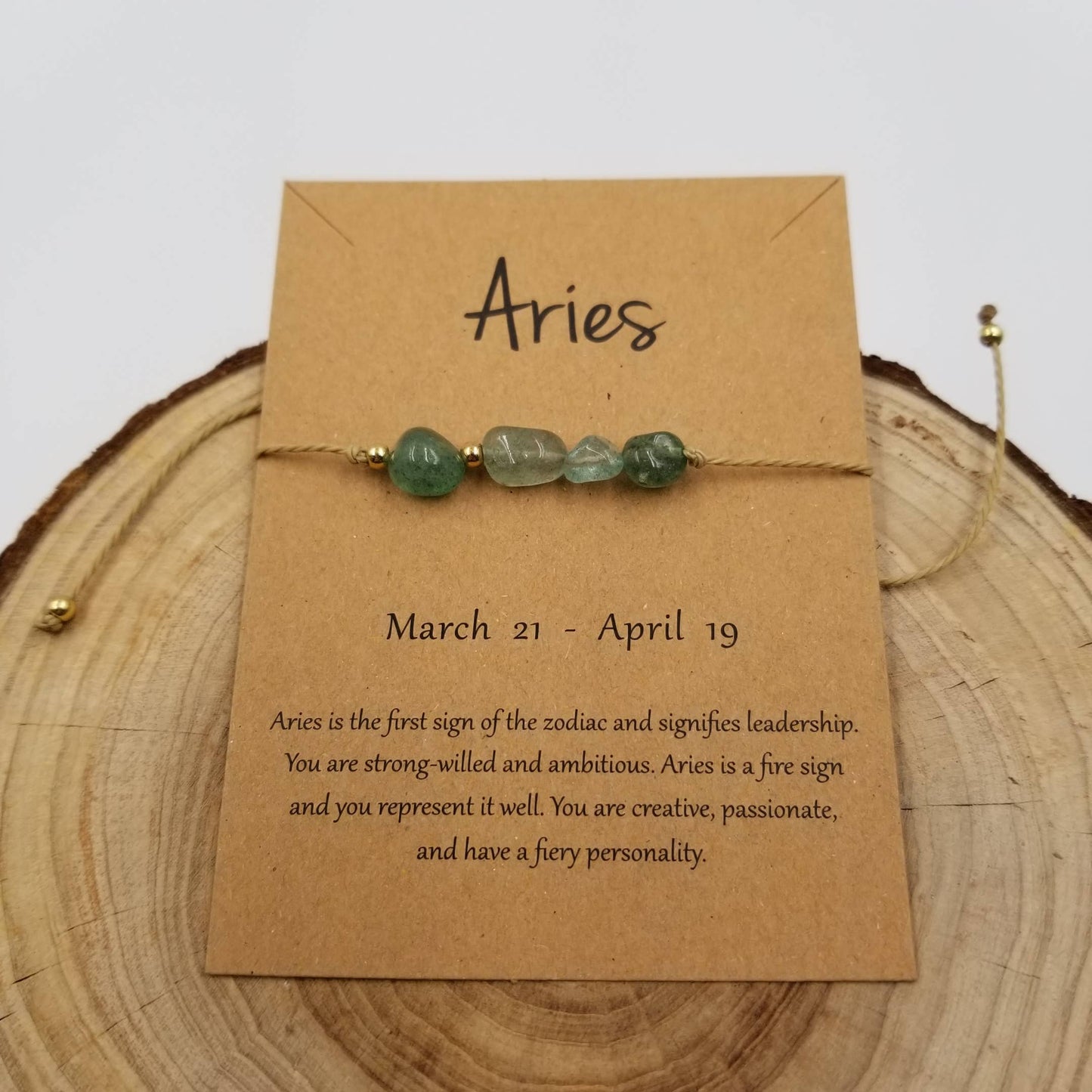 CHAKRA JEWELRY - Natural Stone Handwoven Constellation Bracelet with Card