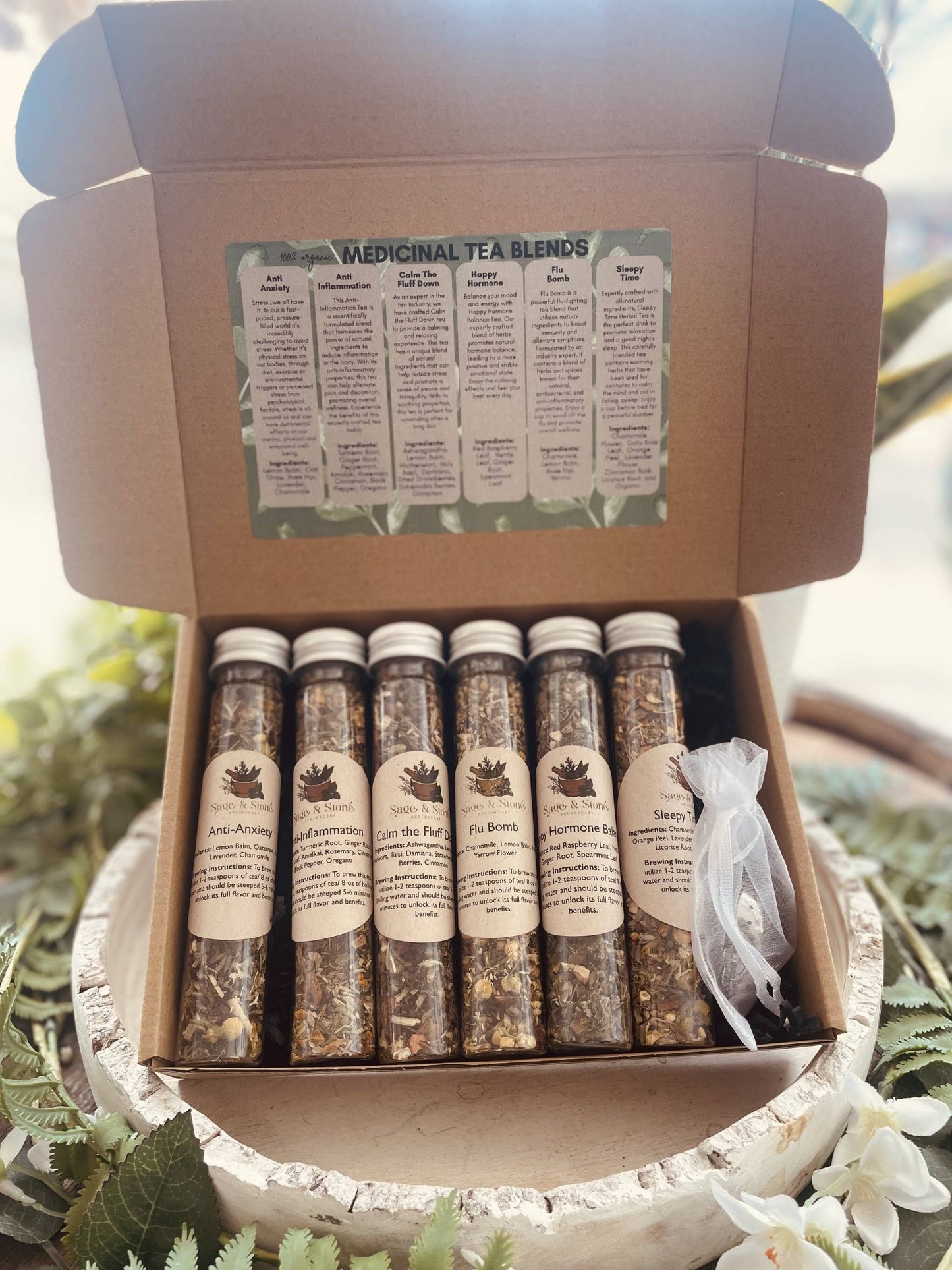 Sage & Stone Apothecary - Health & Wellness Tea Sampler