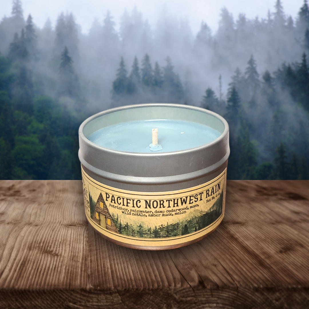 Wanderlust Folk - Pacific Northwest Rain | PNW Vibe Soy Wax Candle