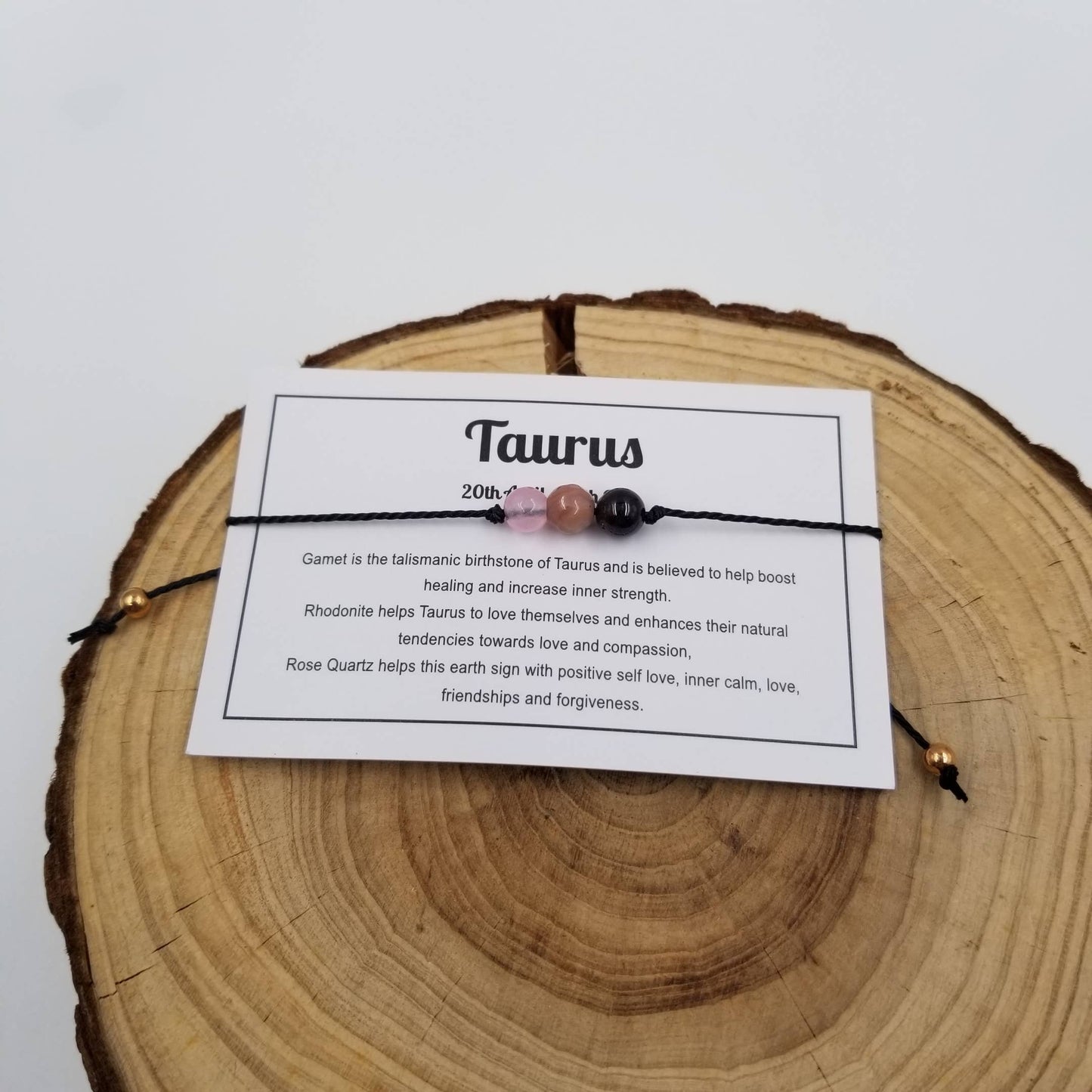 CHAKRA JEWELRY -  Handwoven Stone 3 Chakra Constellation Bracelet with Card