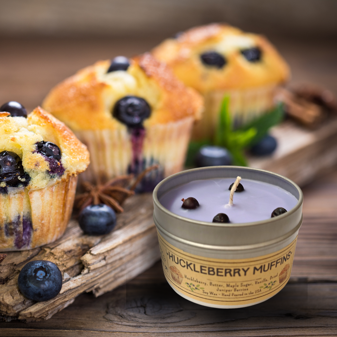 Wanderlust Folk - Huckleberry Muffins - USA MADE - Soy Wax Candles