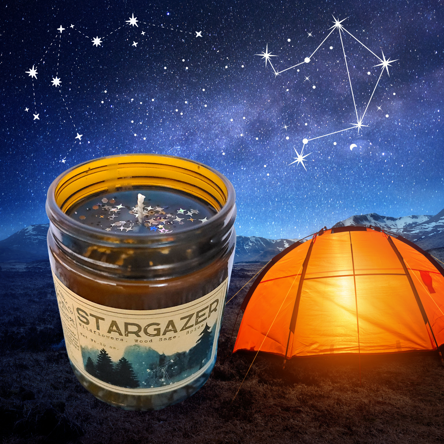 Wanderlust Folk - Stargazer - USA MADE - Soy Wax Candles