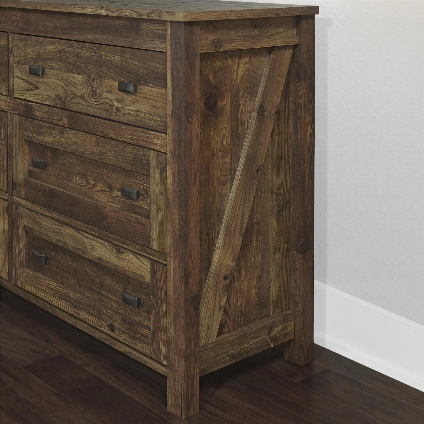 Farmington 6 Drawer Dresser, Rustic