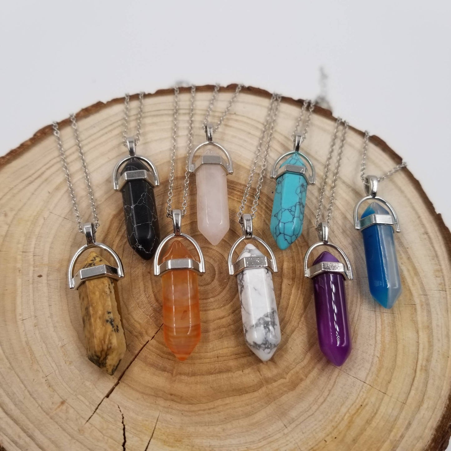 CHAKRA JEWELRY - Natural Healing Stone Pendant Necklace