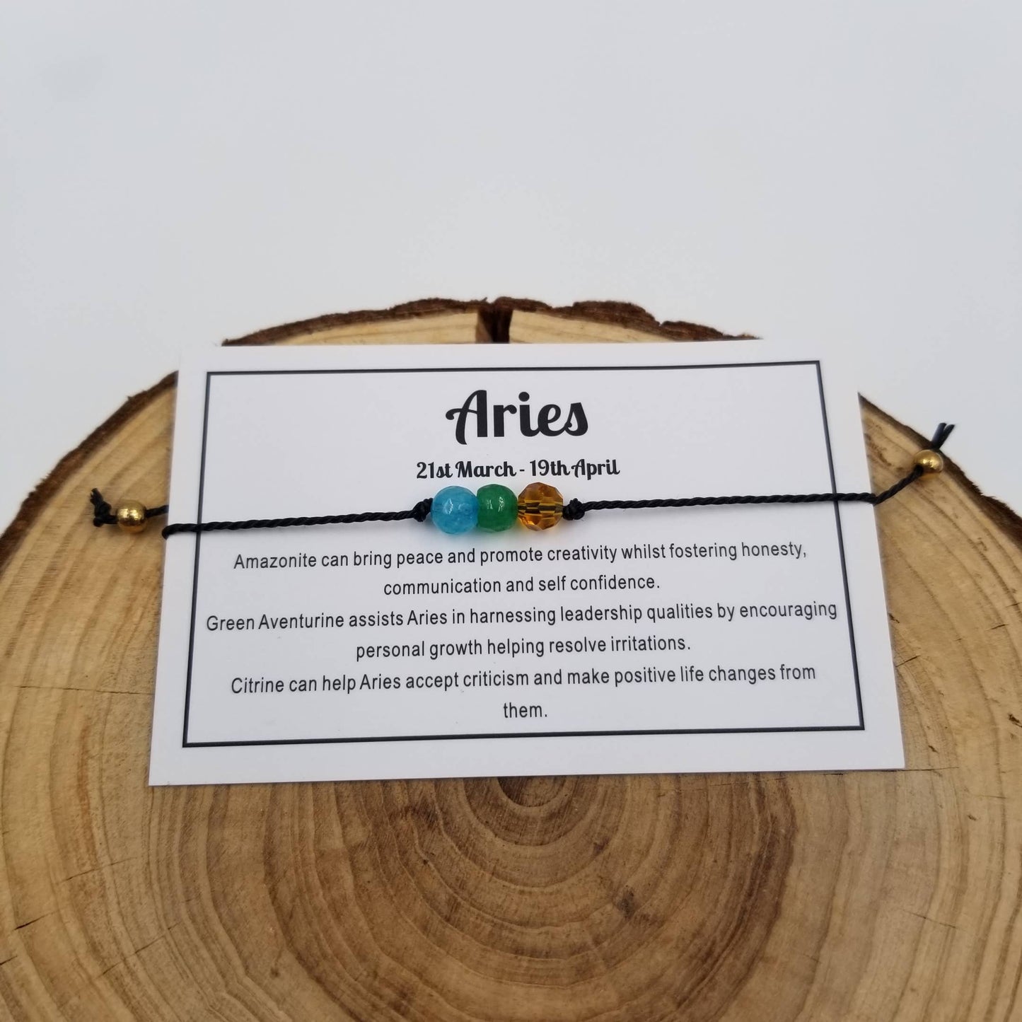 CHAKRA JEWELRY -  Handwoven Stone 3 Chakra Constellation Bracelet with Card