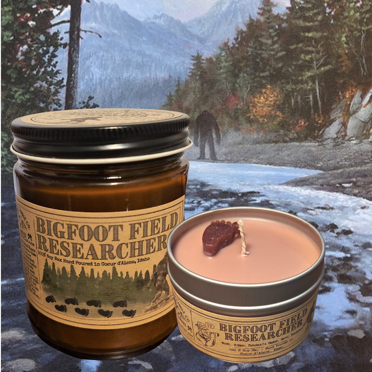 Wanderlust Folk - Bigfoot Field Researcher - USA MADE - Soy Wax Candles
