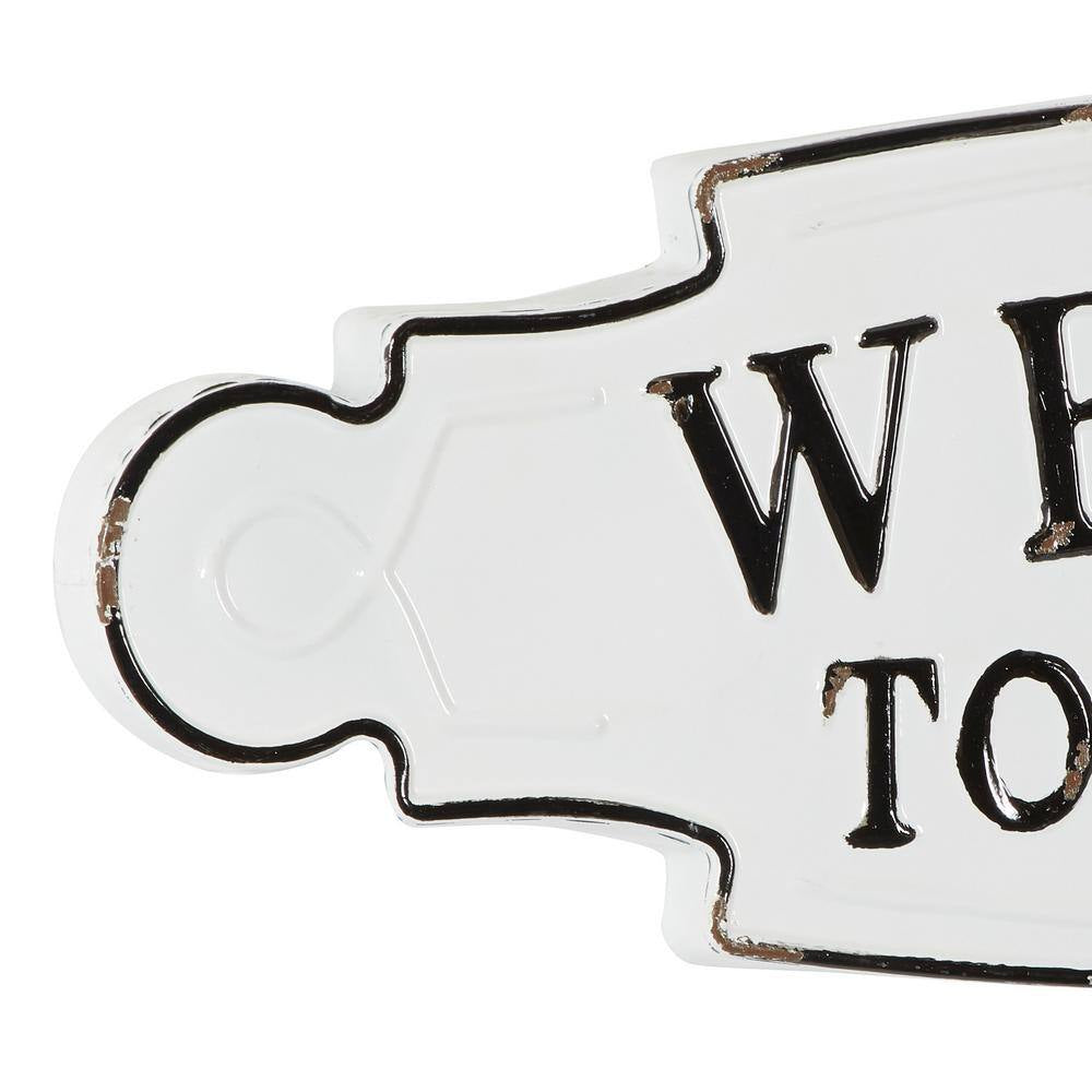 Black Metal Farmhouse Sign Wall Decor 11 In. X 36 In.