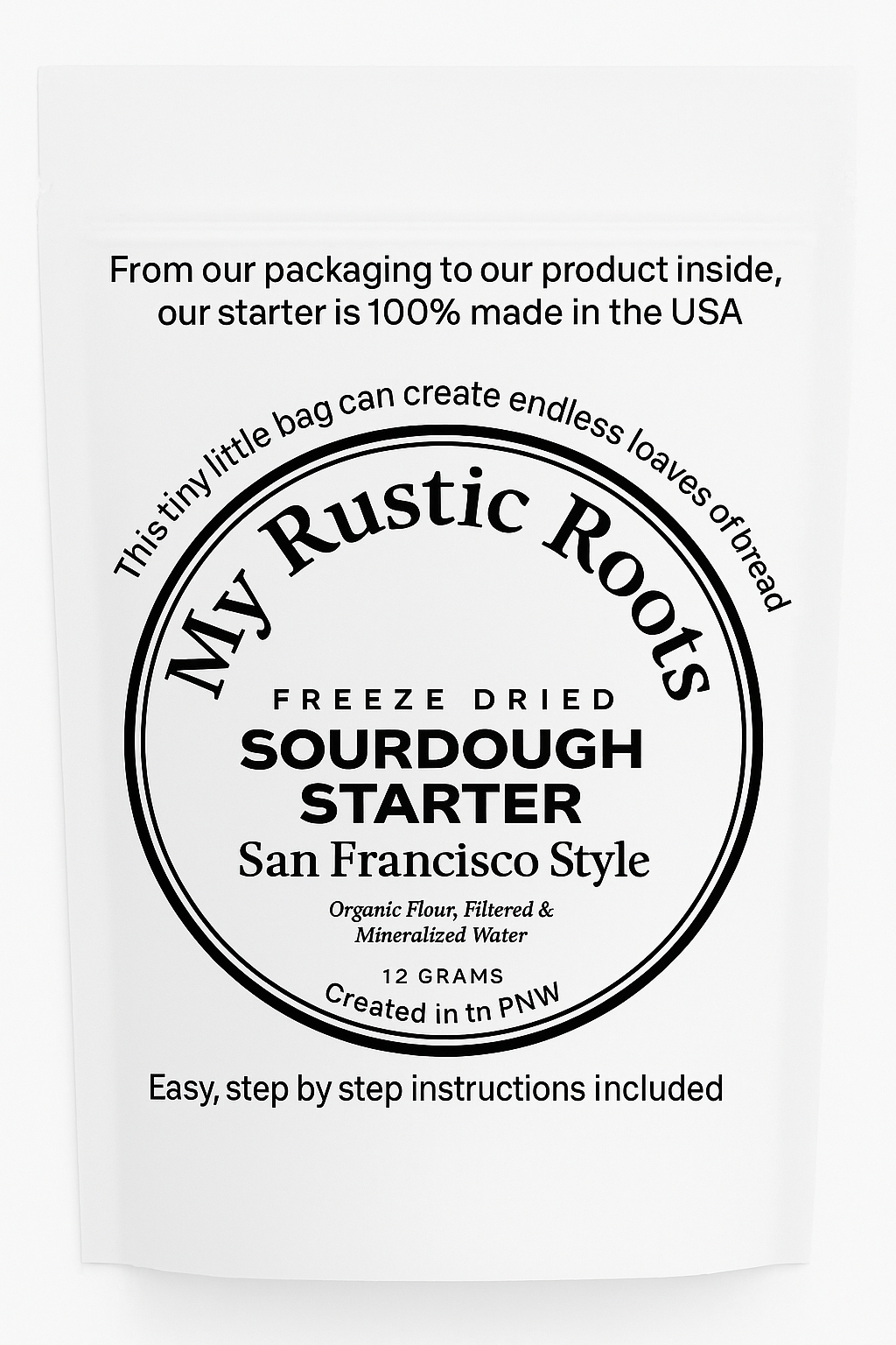 My Rustic Roots - Sourdough Starter | Freeze Dried | San Francisco Style 12gm