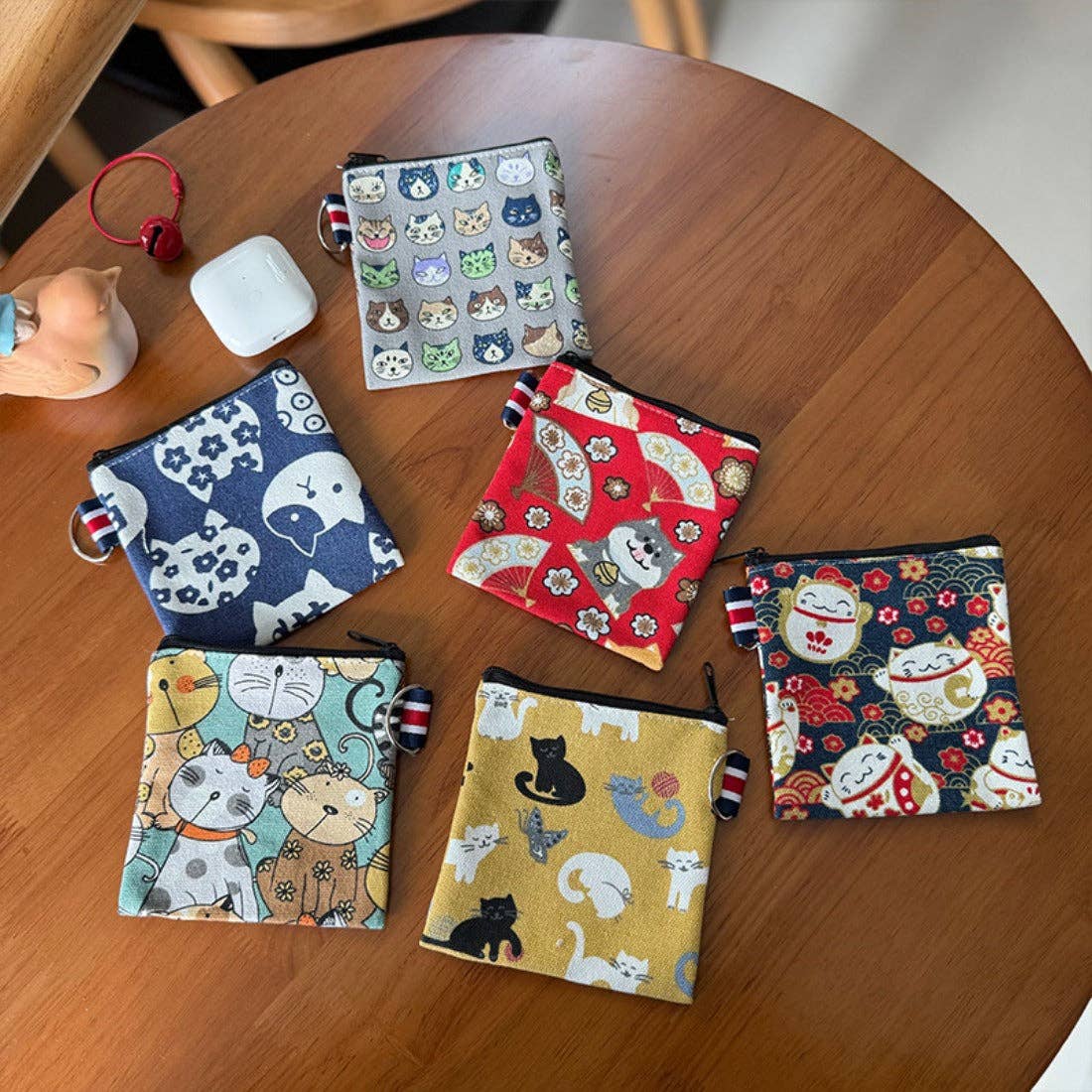 Funkyrel® Atzbranding Limited - Cosbai - Canvas Cat Pattern Coin Purse