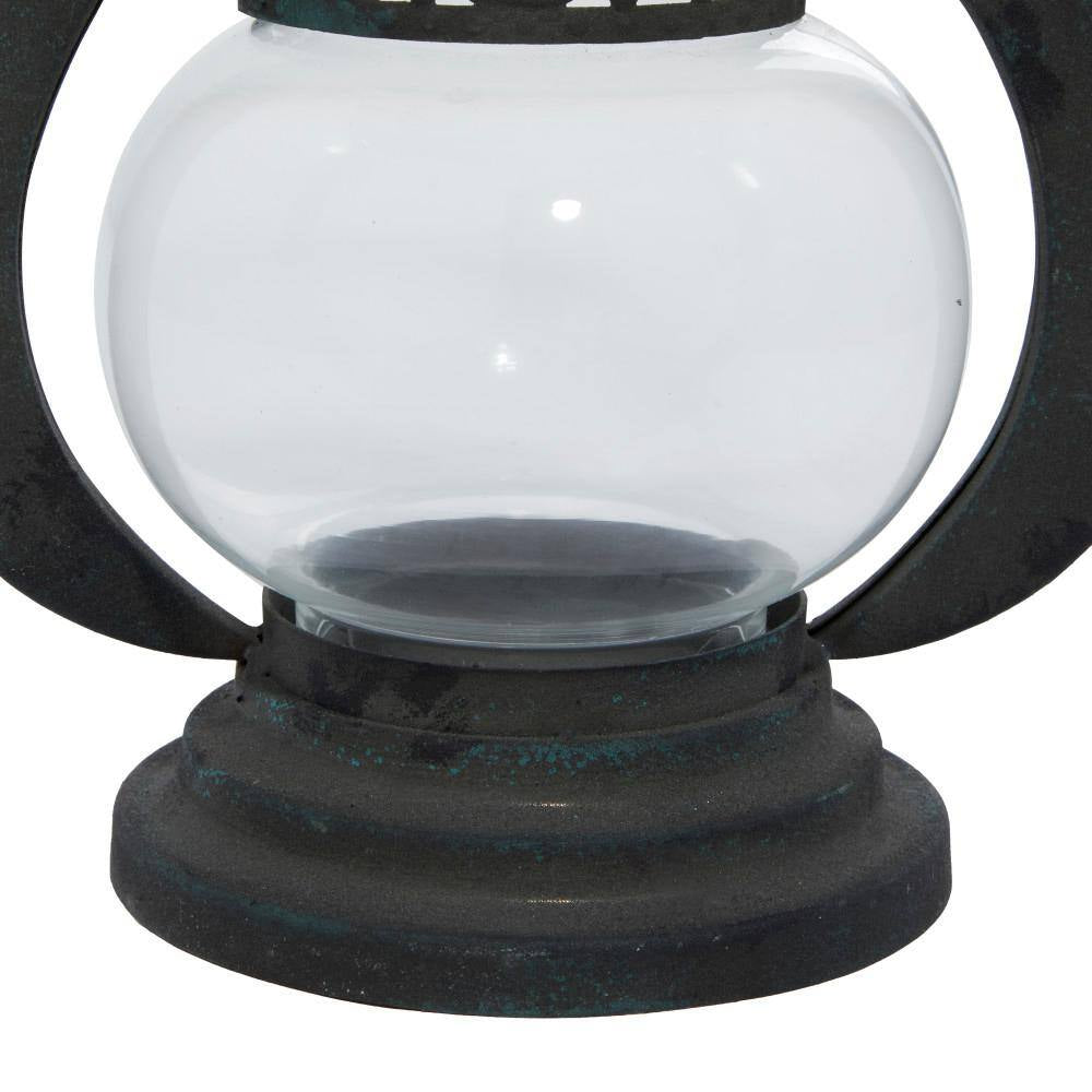 Black Metal Rustic Candle Lantern