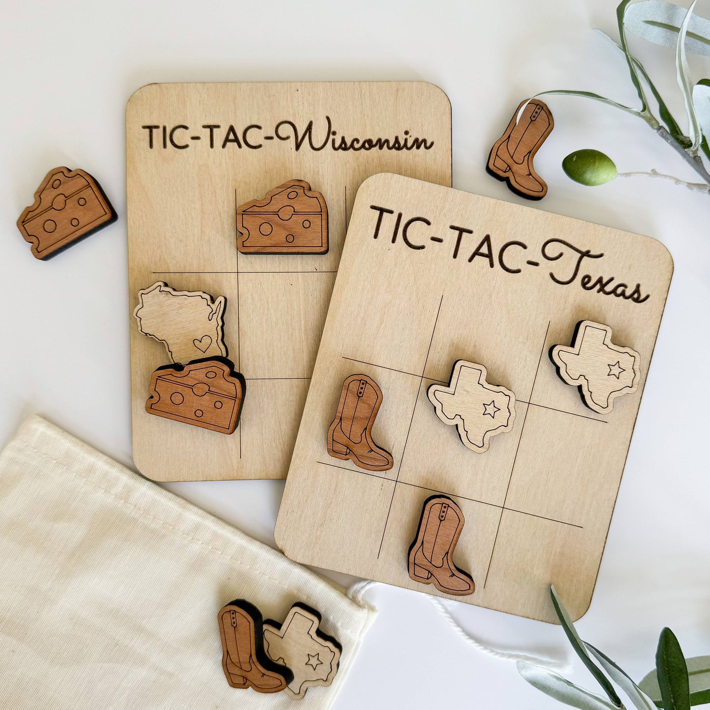 Birch House Games & Gifts - State Gift - Mini Tic-Tac-Toe Game