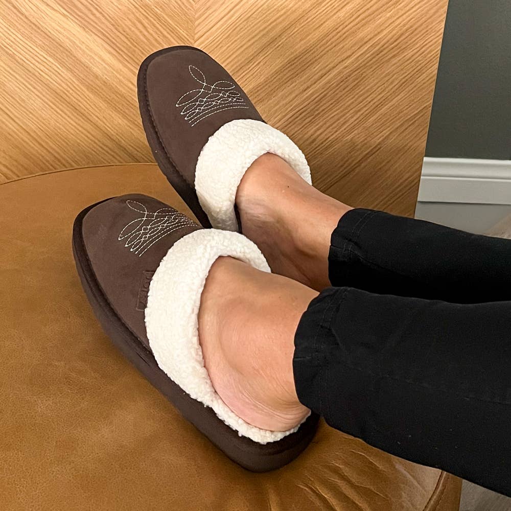 Seriously Shea - Western Inspired Indoor/Outdoor Dolly Slippers | Grizzly