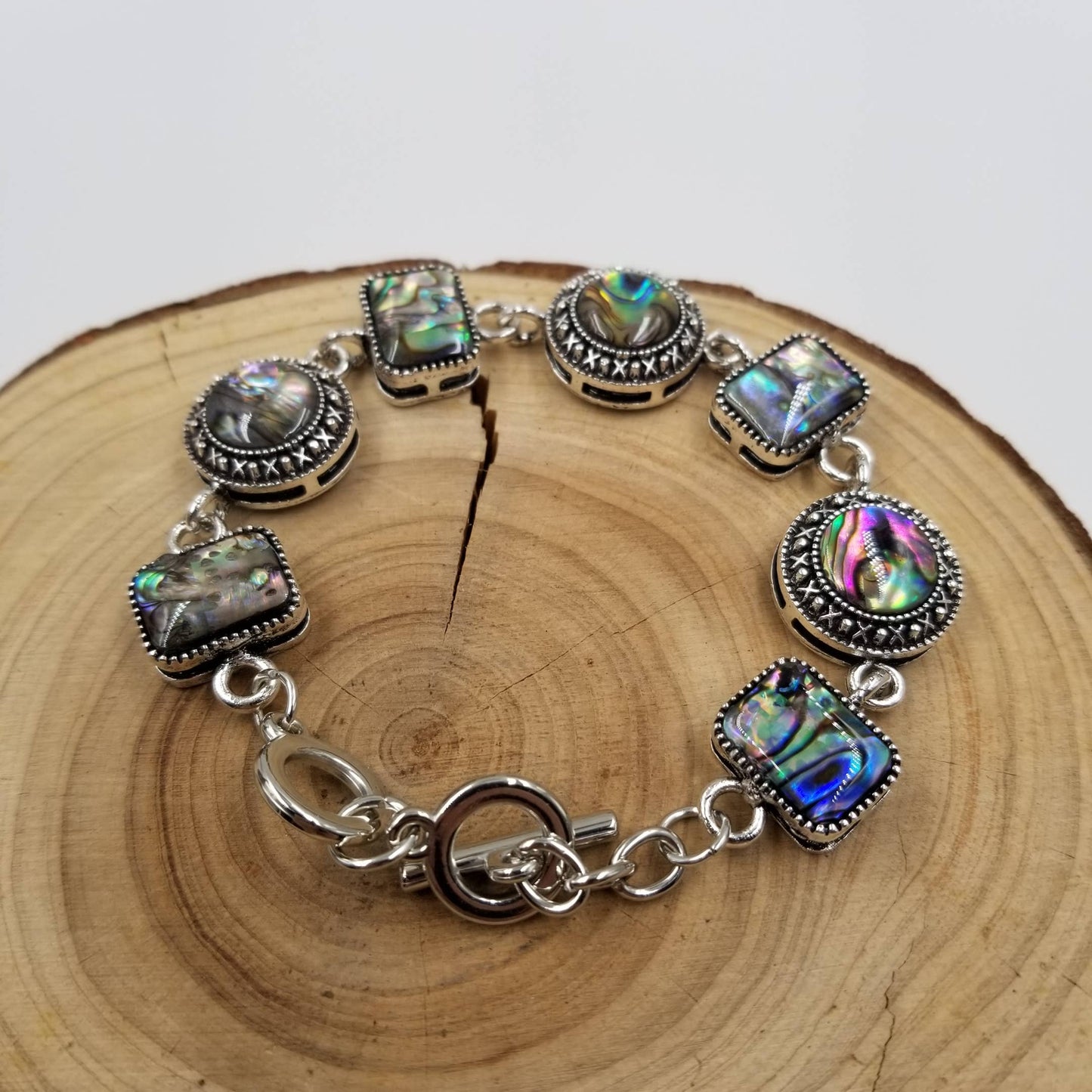 CHAKRA JEWELRY - Natural Abalone Shell Bracelet