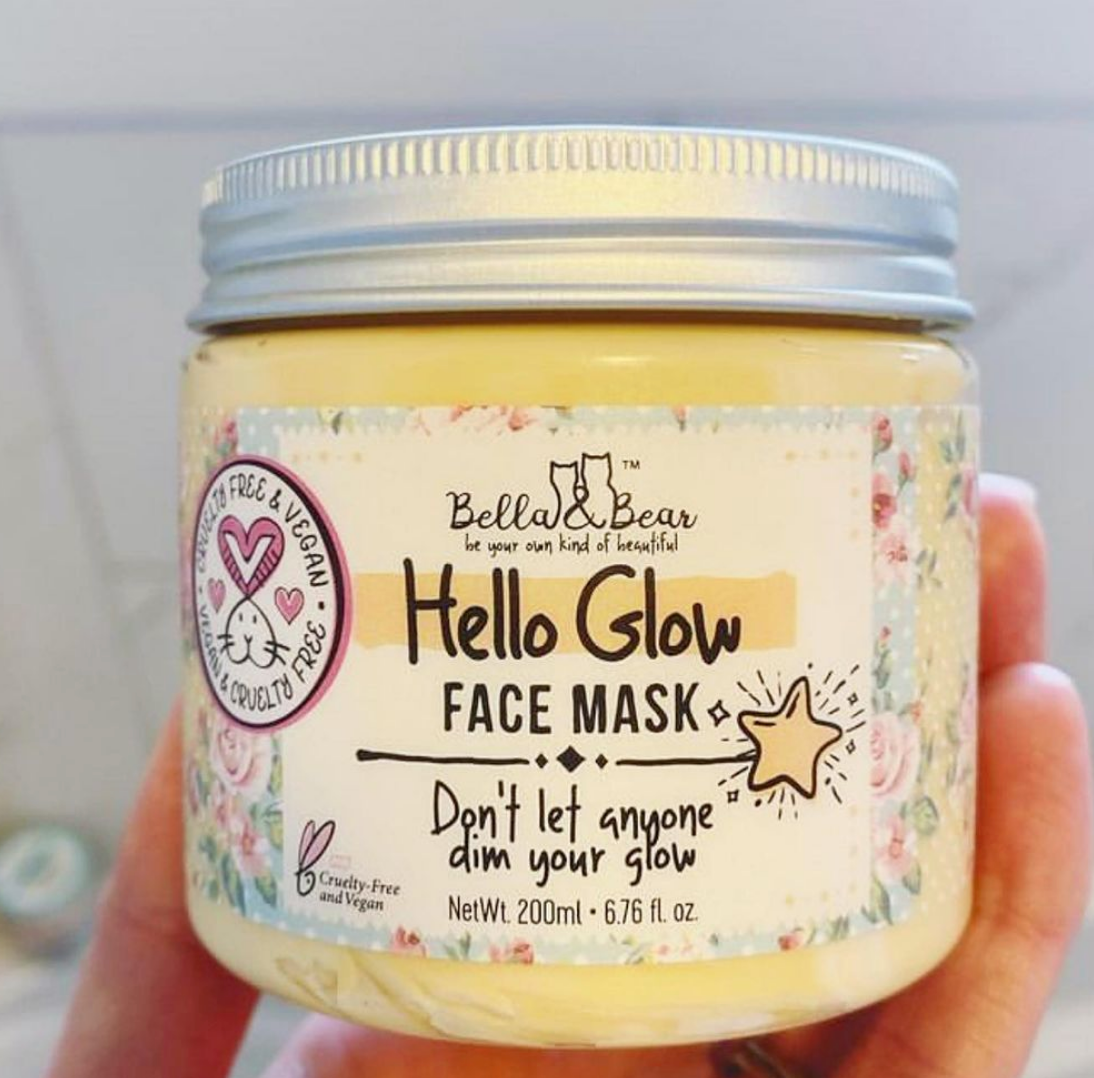 Bella & Bear - Hello Glow Face Mask | Skin Care | Facial Mask for Women