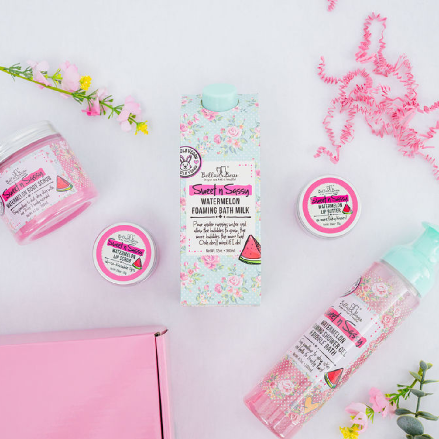 Bella & Bear - Sweet 'n' Sassy Watermelon Lip Butter | Lip Balm | Lip Care
