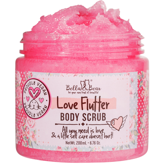 Bella & Bear - 6.7oz Love Flutter Body Scrub | Body Wash | Moisturizer