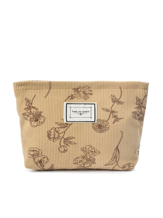 Funkyrel® Atzbranding Limited - Cosbai - Floral Corduroy Portable Storage Bag
