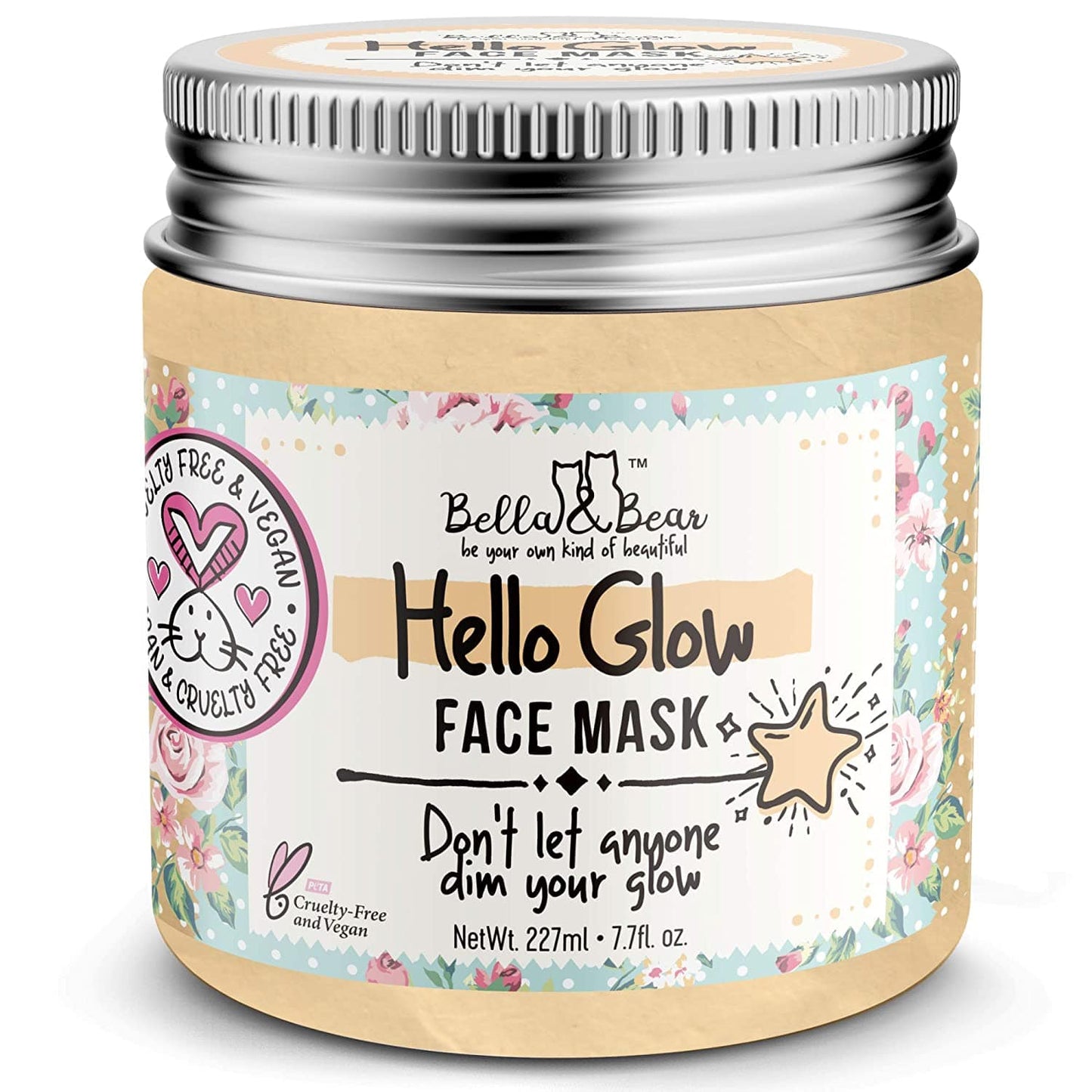 Bella & Bear - Hello Glow Face Mask | Skin Care | Facial Mask for Women