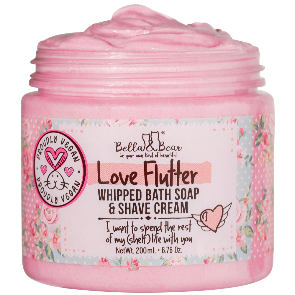 Bella & Bear - 6.7oz Love Flutter Whipped Soap & Shave Cream | Moisturizer