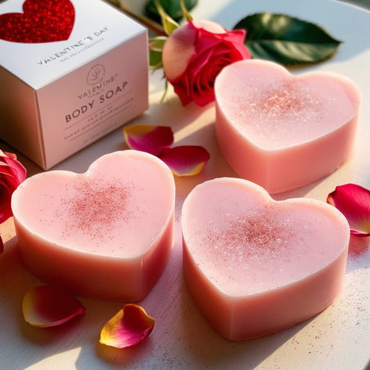Beautique Goals - Triple Butter Heart Shaped Floral Fruity Soap