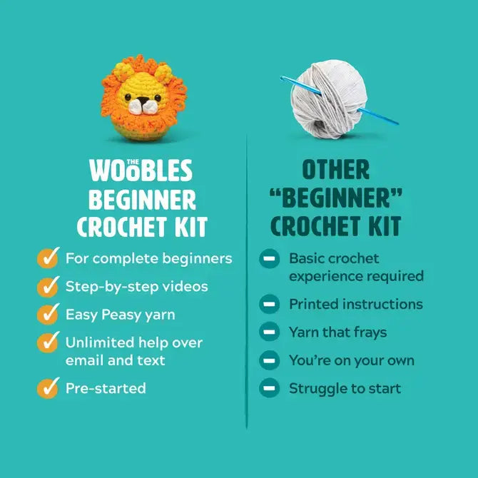 The Woobles - Pierre the Penguin Beginner Crochet Kit