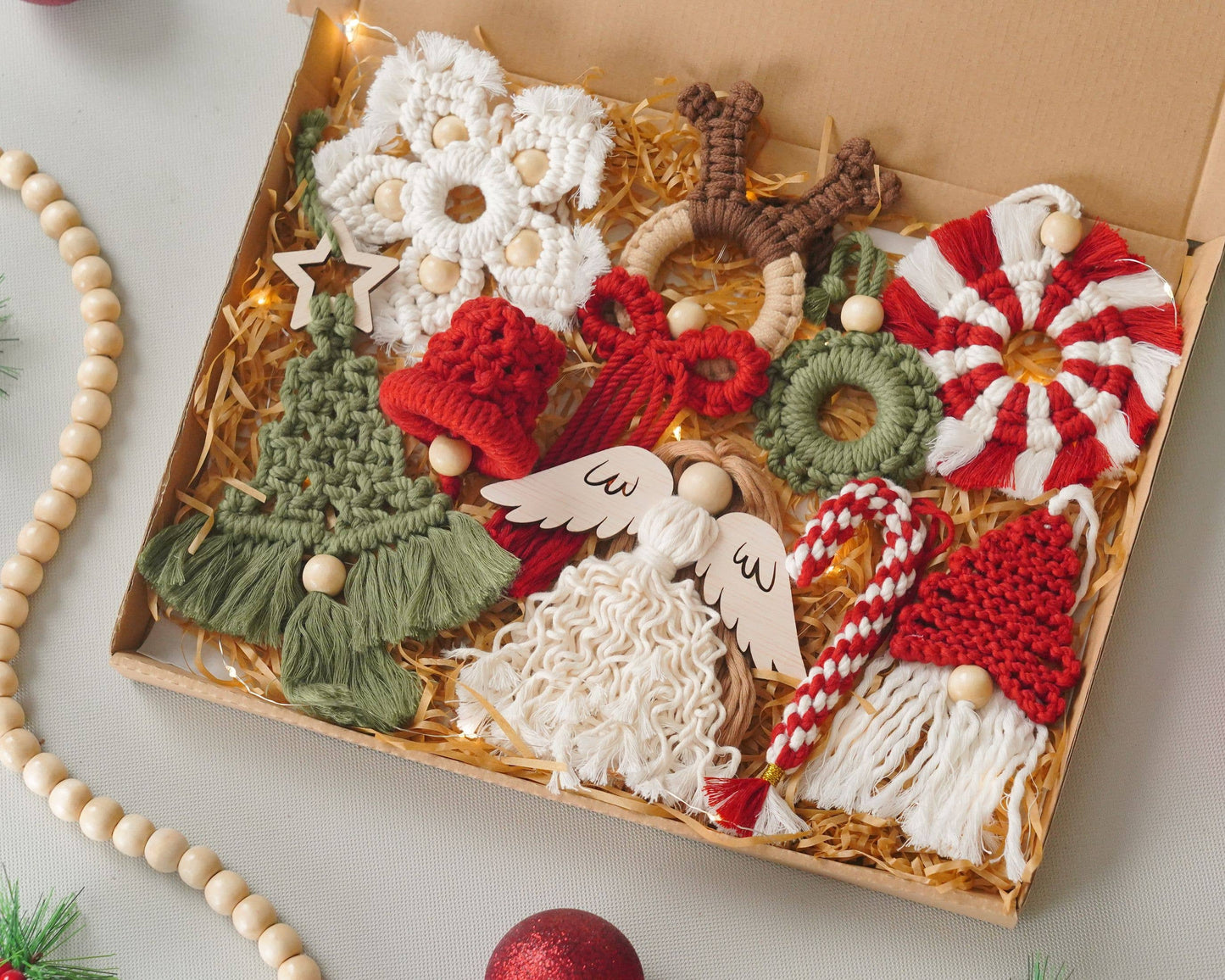 BeanDaikon - Boho Christmas Ornament Set X40