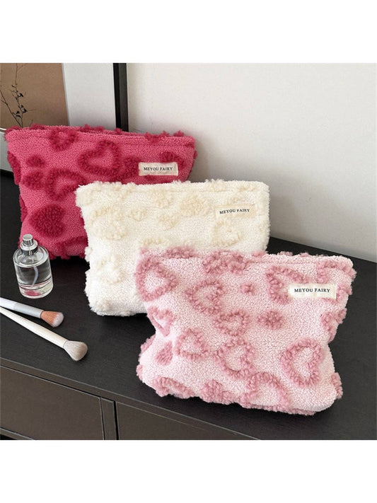Funkyrel® Atzbranding Limited - Cosbai - Plush Heart Pattern Pouch