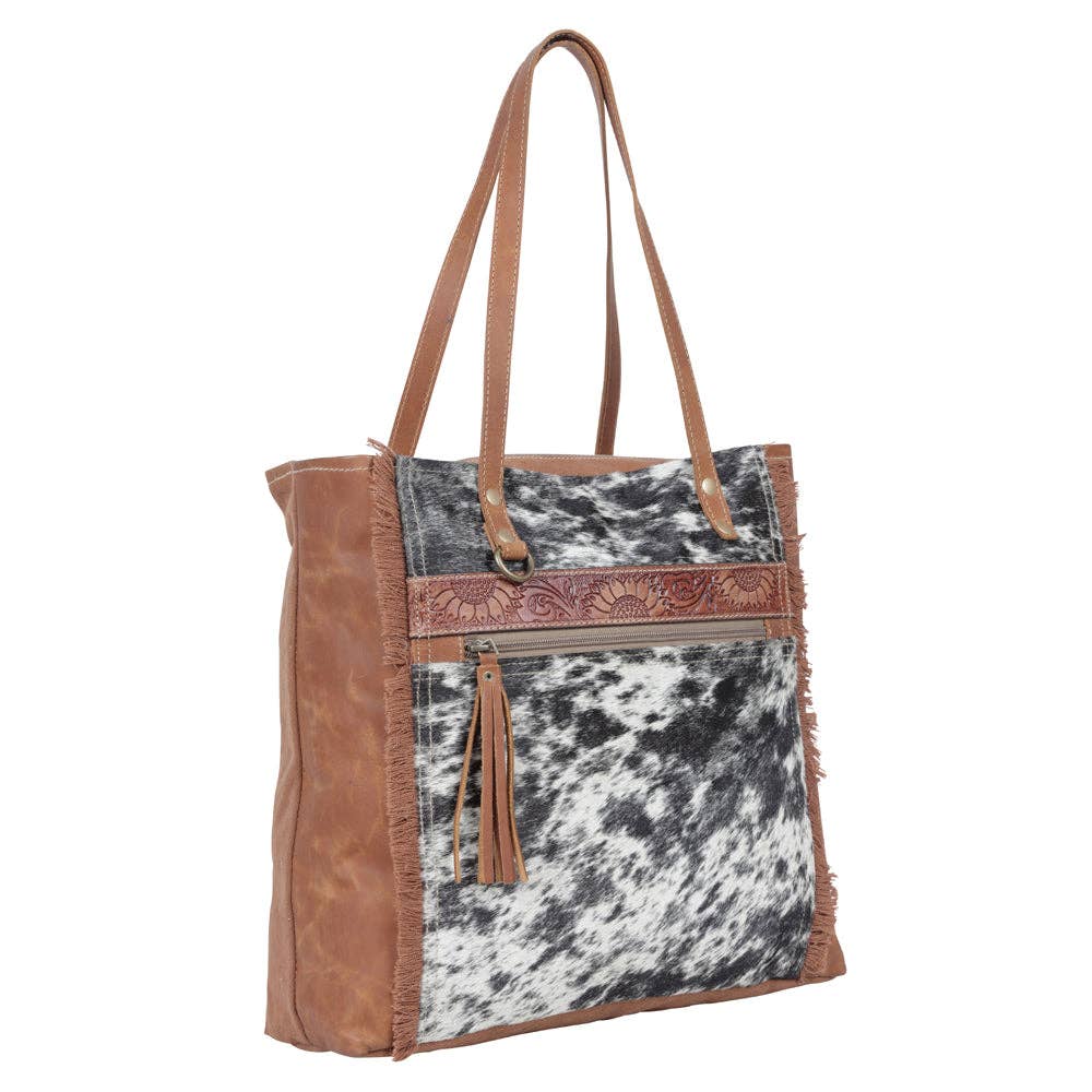 Myra Bag - OAKLEY SPECKS CANVAS & HAIRON BAGS