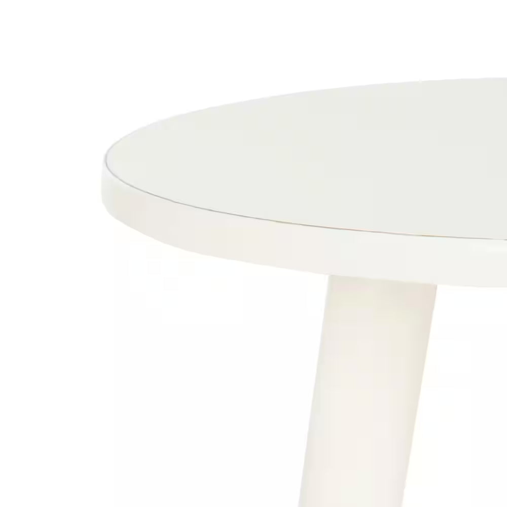 Orion Rustic White Side Table