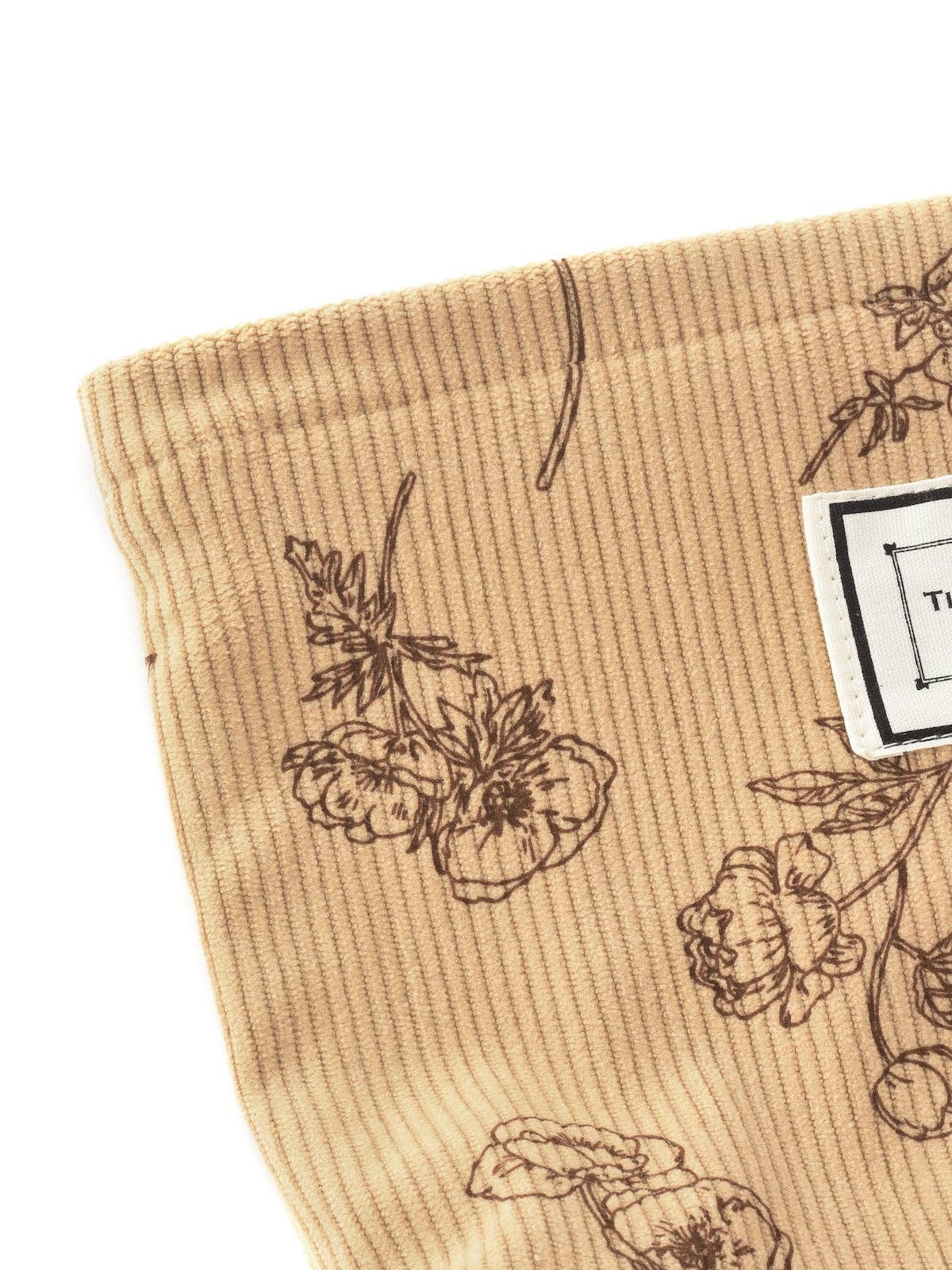 Funkyrel® Atzbranding Limited - Cosbai - Floral Corduroy Portable Storage Bag
