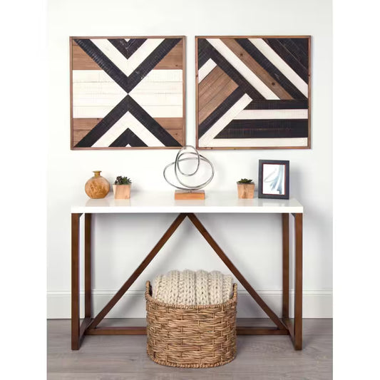 Ballez Wood Brown Plaque Wall Art