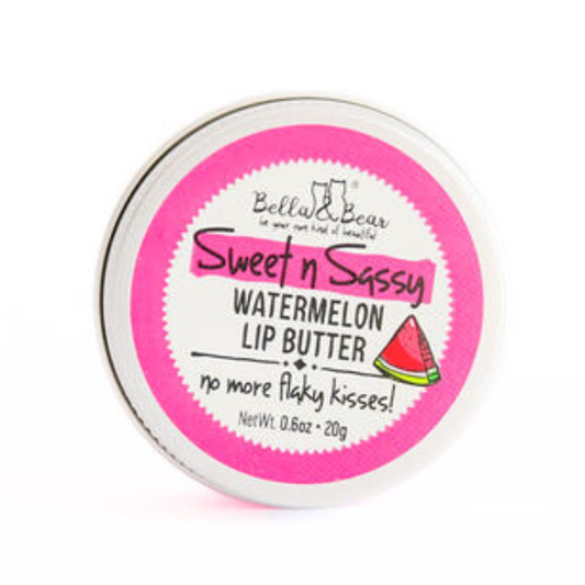Bella & Bear - Sweet 'n' Sassy Watermelon Lip Butter | Lip Balm | Lip Care