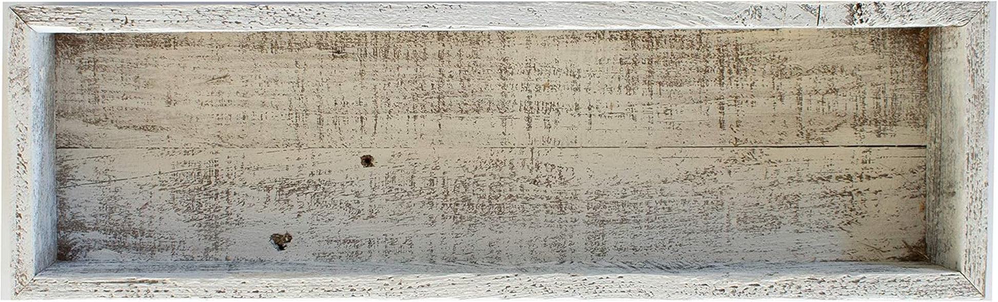 Reclaimed Wood Bathroom Décor Box Rustic Toilet Paper Holder Decorative Storage Box Succulent Planter Rustic Kitchen Table Whitewash 21-Inch Wide