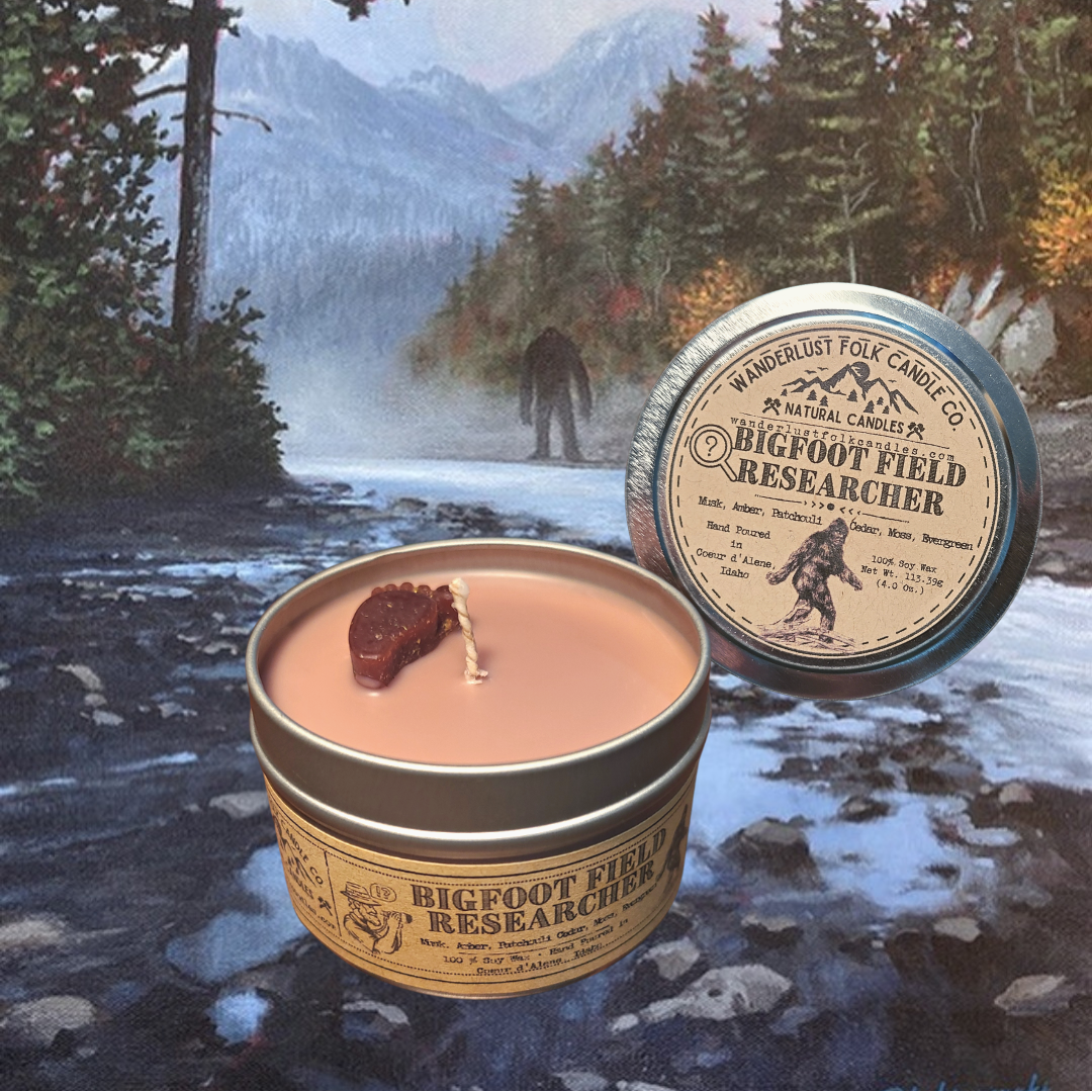 Wanderlust Folk - Bigfoot Field Researcher - USA MADE - Soy Wax Candles