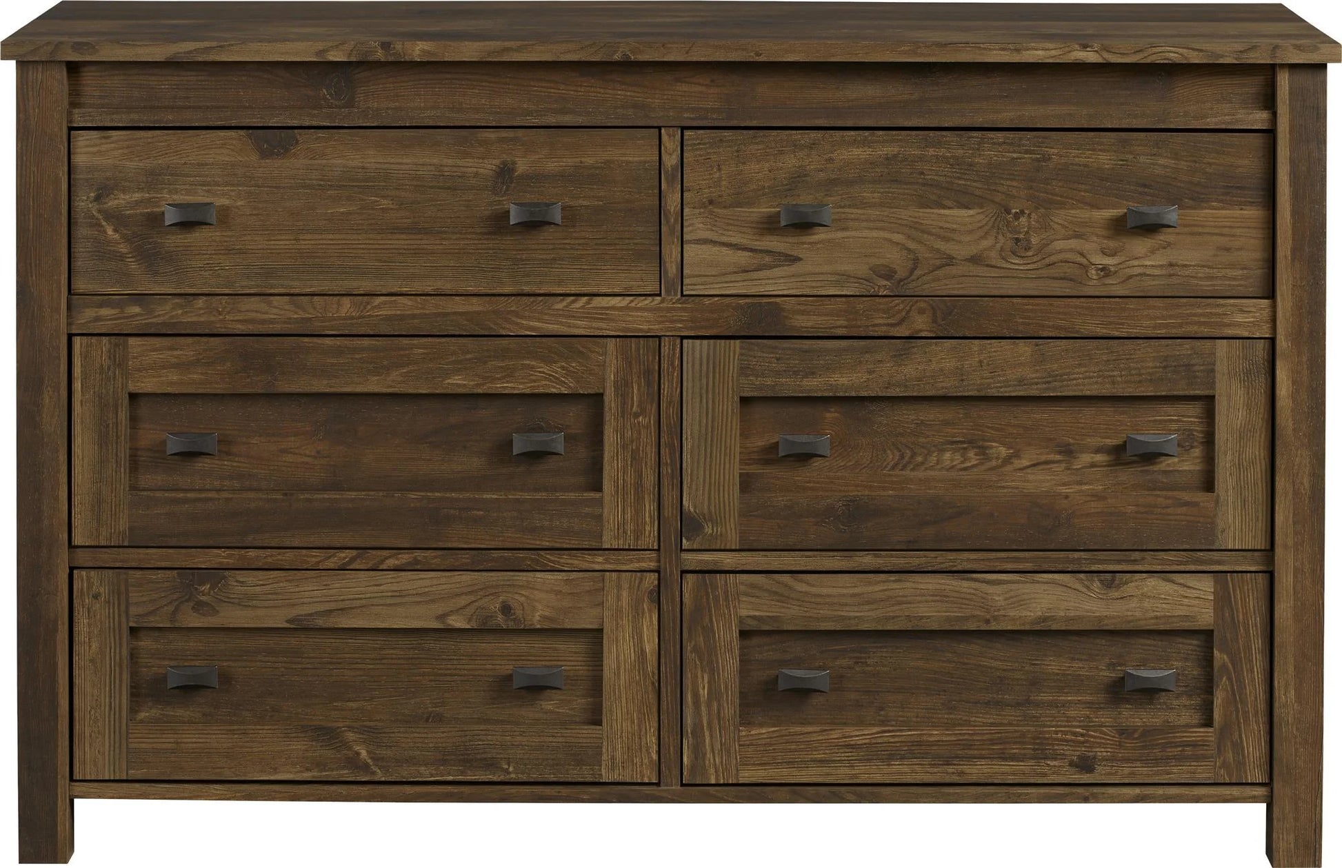 Farmington 6 Drawer Dresser, Rustic