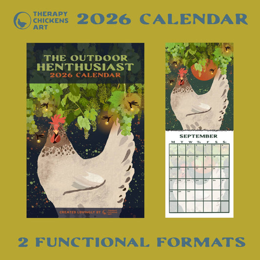 Therapy Chickens - 2026 Chicken Calendar