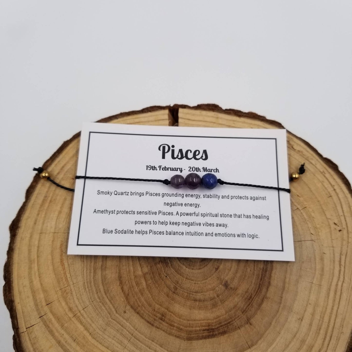 CHAKRA JEWELRY -  Handwoven Stone 3 Chakra Constellation Bracelet with Card