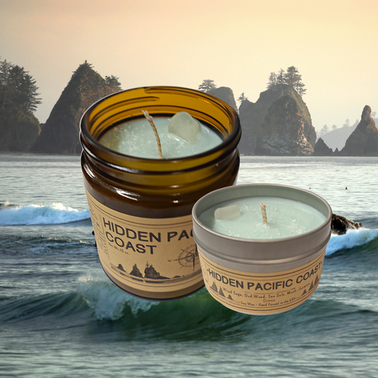 Wanderlust Folk - Hidden Pacific Coast - USA MADE - Soy Wax Candles