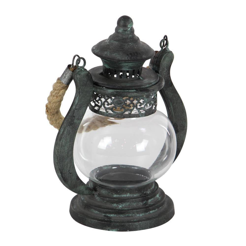 Black Metal Rustic Candle Lantern