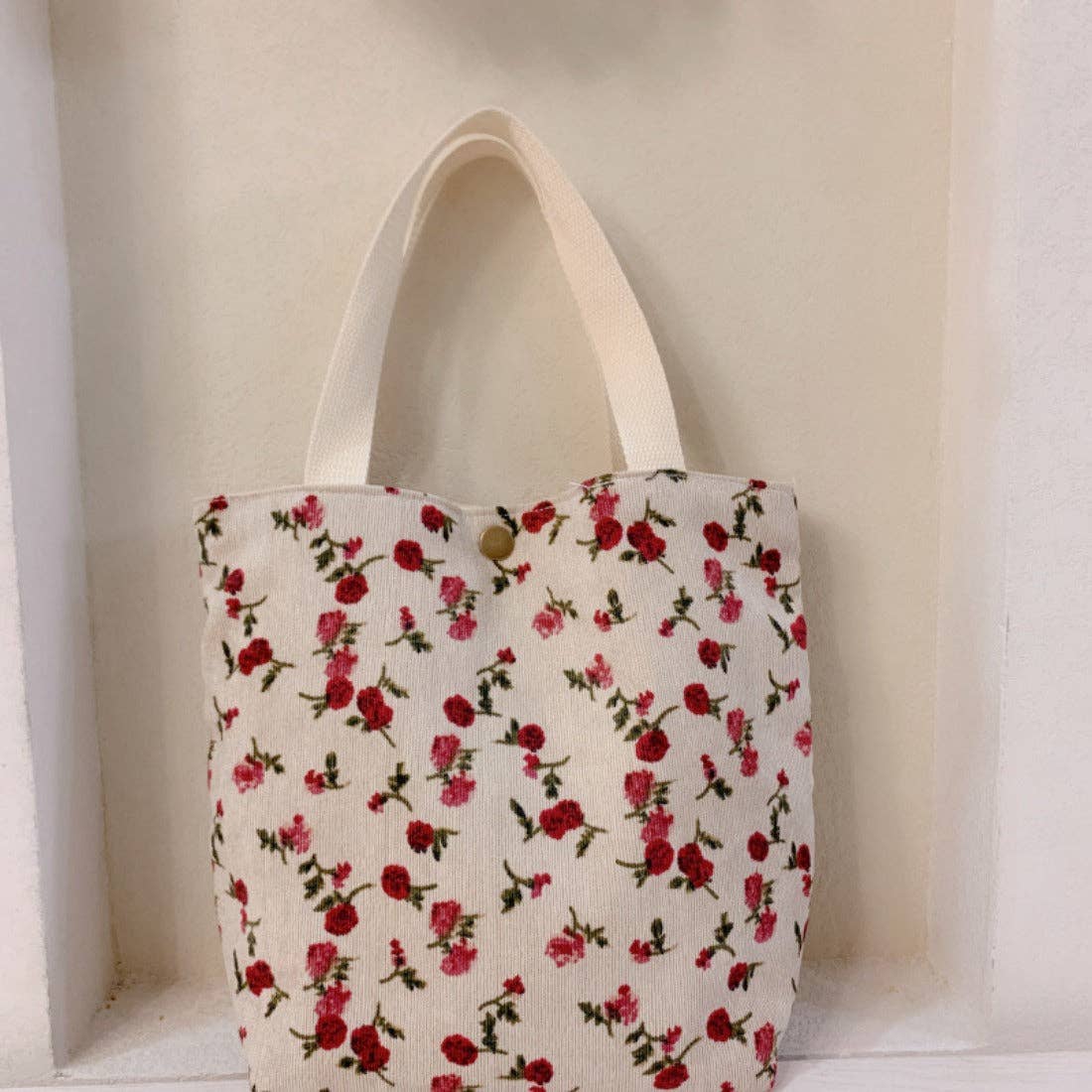 Funkyrel® Atzbranding Limited - Cosbai - Floral Corduroy Handbag
