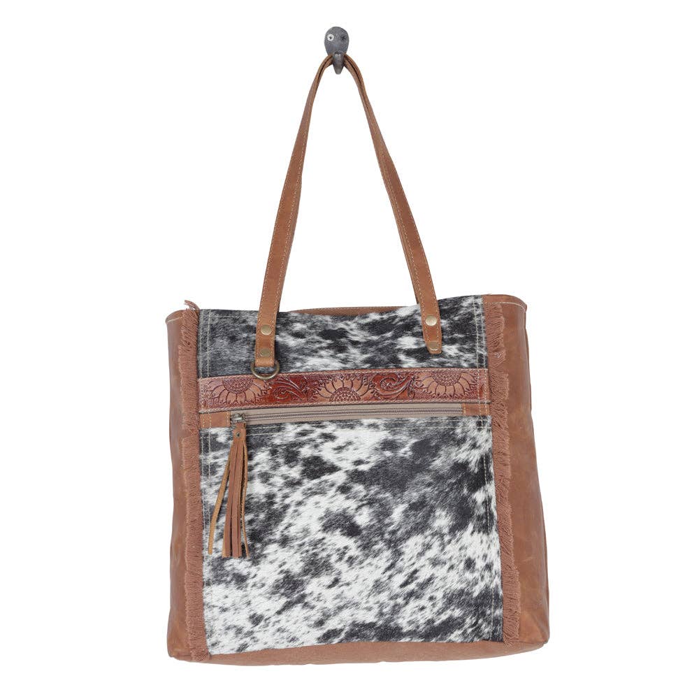 Myra Bag - OAKLEY SPECKS CANVAS & HAIRON BAGS