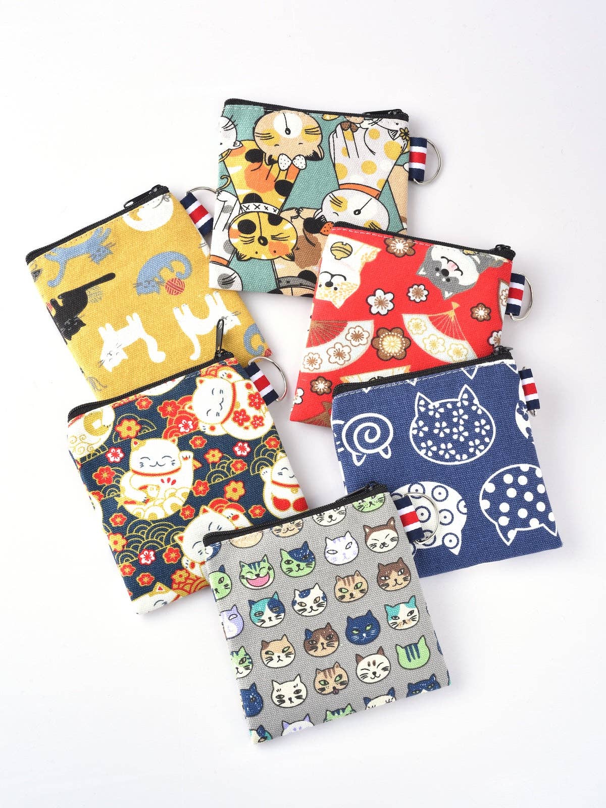 Funkyrel® Atzbranding Limited - Cosbai - Canvas Cat Pattern Coin Purse