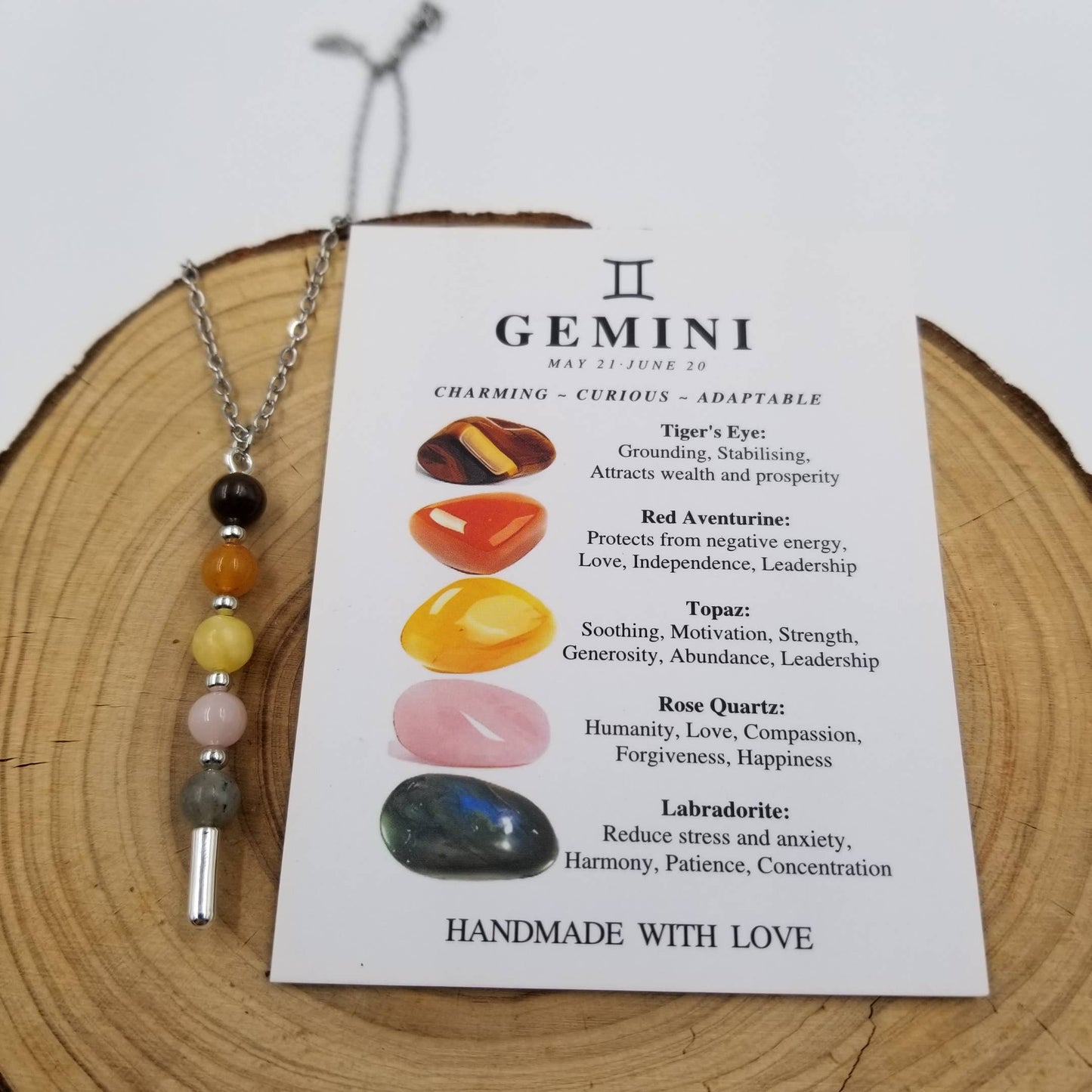 CHAKRA JEWELRY - Handmade Natural Stone Chakra Constellation Necklace