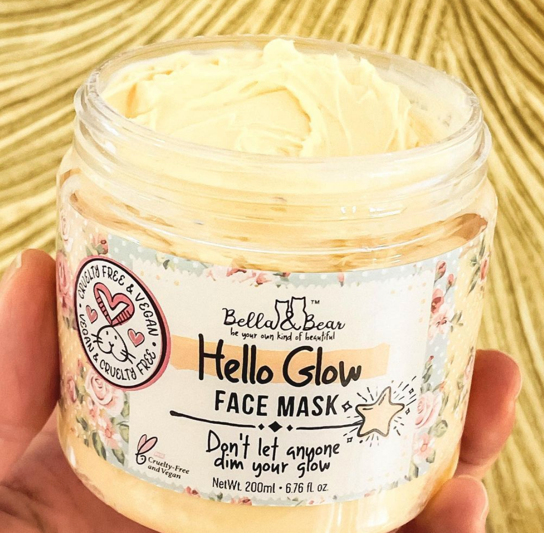 Bella & Bear - Hello Glow Face Mask | Skin Care | Facial Mask for Women