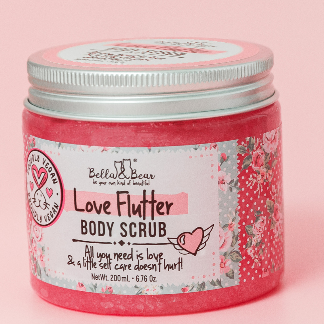 Bella & Bear - 6.7oz Love Flutter Body Scrub | Body Wash | Moisturizer