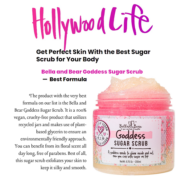 Bella & Bear - Goddess Sugar Scrub | Body Scrub | Body Wash | Exfoliator