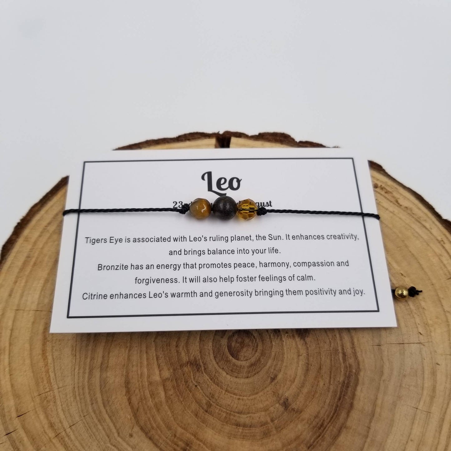 CHAKRA JEWELRY -  Handwoven Stone 3 Chakra Constellation Bracelet with Card