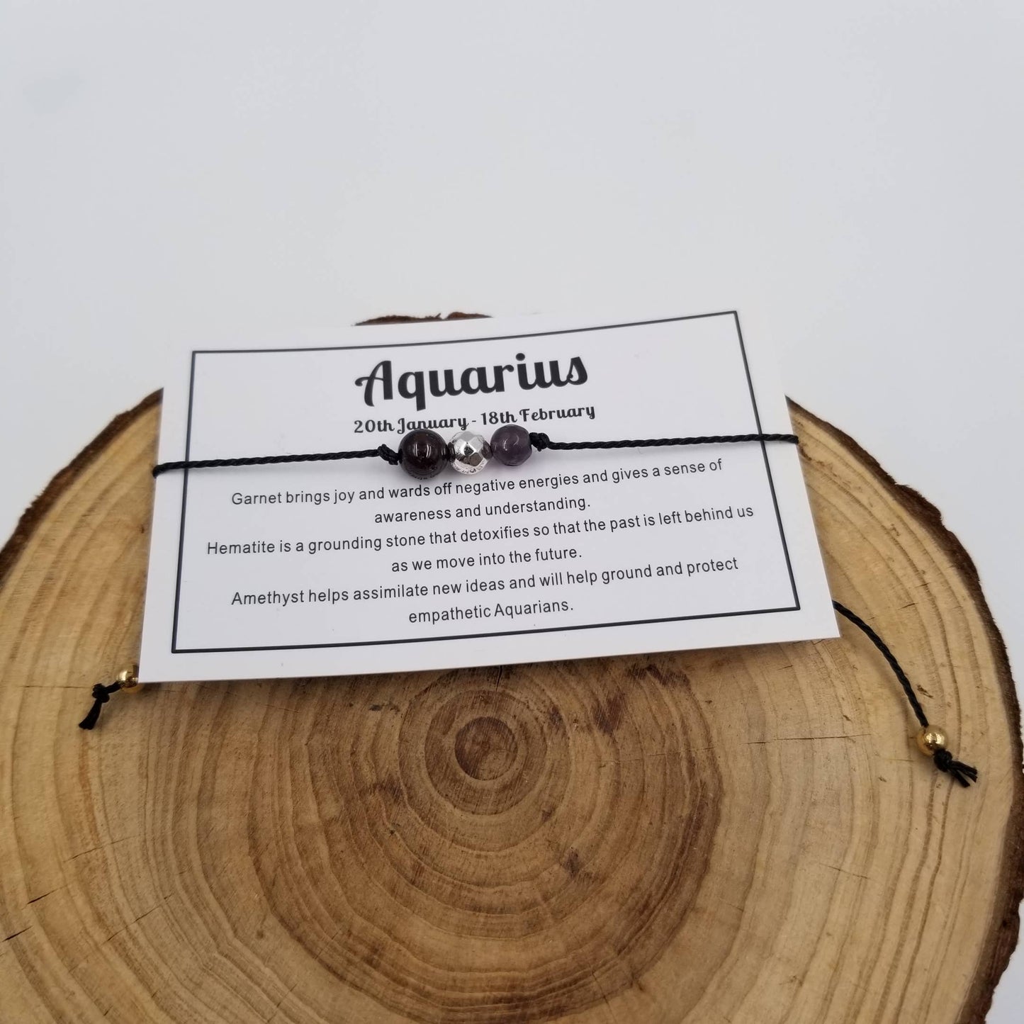 CHAKRA JEWELRY -  Handwoven Stone 3 Chakra Constellation Bracelet with Card